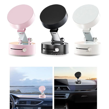 Professional Car Phone Holder with Strong Vacuum Suction Simple Install Adjustable Angle Phone Stand Mount for Vehicle